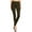 Dark Olive, variant on Women's Solid Color Basic Soft Comfy Elastic Waistband High Waist Leggings