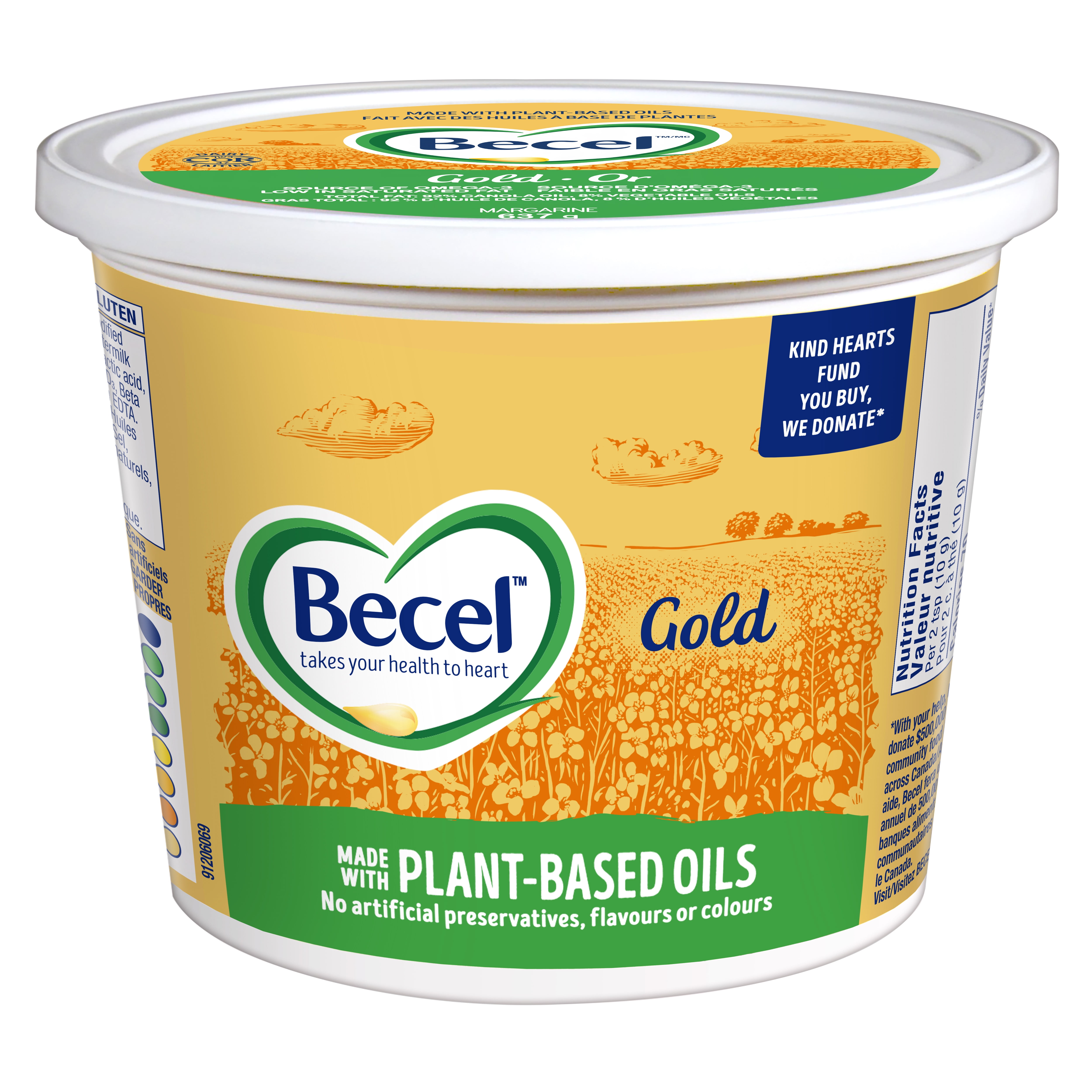 Margarine Becel Or, 637g 637 g