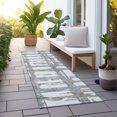 thumbnail image 6 of Addison Rugs Chantille Indoor/Outdoor Transitional Stripes Silver Washable Runner Rug, 2'3" x 7'6", 6 of 6