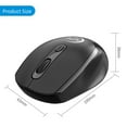 thumbnail image 3 of Rechargeable 4G Wireless Mouse, Metal Noiseless Silent Mouse with 5 Million Times Switch, 1200/1600/2400 DPI, Ergonomic Design, Portable, for PC Laptop Windows Mac, 3 of 9