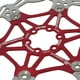 thumbnail image 4 of Yuarrent Rotor de freno de disco de bicicleta, pastilla de freno de bicicleta de acero inoxidable, accesorio de ciclismo Ciclismo Rojo 160MM, 4 of 6