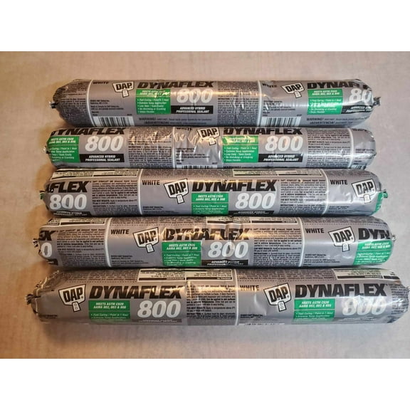 (5-Pack) DAP Hybrid Elastomeric Sealant DYNAFLEX® 800, White, 20 oz Sausage Pack