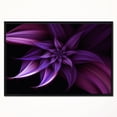 thumbnail image 2 of Designart - Fleur Fractale Violette - Impression sur Toile Encadrée Art Floral, 2 of 4
