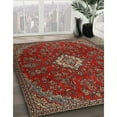 thumbnail image 3 of Ahgly Company Machine Washable Indoor Square Traditional Tomato Red Area Rugs, 6' Square, 3 of 7