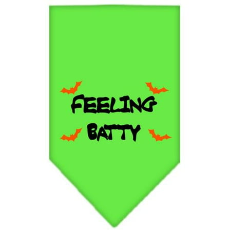 Bandana Lime Green - Feeling Batty Screen Print Bandana Lime Green Large