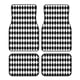 thumbnail image 1 of Fotbe Black And White Diamonds Juego de 4 Tapetes para Auto con Estampado – Alfombrillas de Goma Reforzada, Diseño Antideslizante, Protección para Todo el Año – Vehículos, Autos, Camionetas y SUVs, 1 of 7