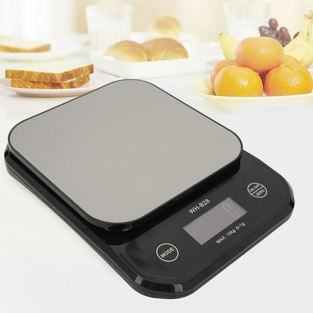 Food Scale, IP7 Waterproof Kitchen Scale 0.035oz To 22.0lb LCD Display for Cafe