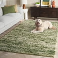 thumbnail image 3 of SAFAVIEH Natura Willoughby Distressed Area Rug, Green/Ivory, 6' x 6' Square, 3 of 11