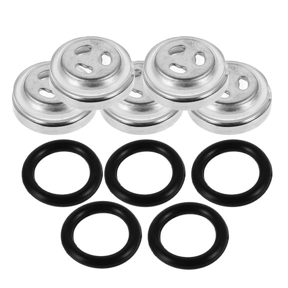 ITSELFER 5pcs Sighting Cylinder Sight Glass Lens Brake Sight Glass Brake Master Cylinder Sight Glass with O Ring