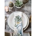 thumbnail image 2 of Fall Blue Pumpkins Cloth Napkins Set of 6 Reusable Dinner Napkins, Thanksgiving Flower Eucalyptus Leaves Cocktail Napkin Washable Table Napkins for Wedding/Holiday Party/Baby Shower 20"x20", 2 of 7