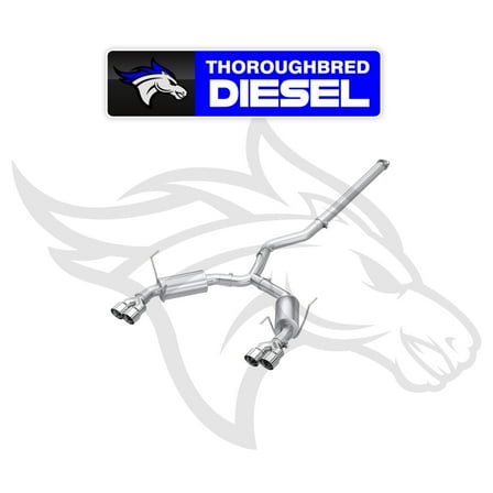 MBRP 3" Cat-Back Dual Split Rear Quad Tips 2022  Subaru WRX Street Profile S4807304