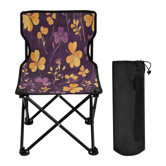 BZSMCE Camping Chairs Modern Blooming Night Pattern Folding chair