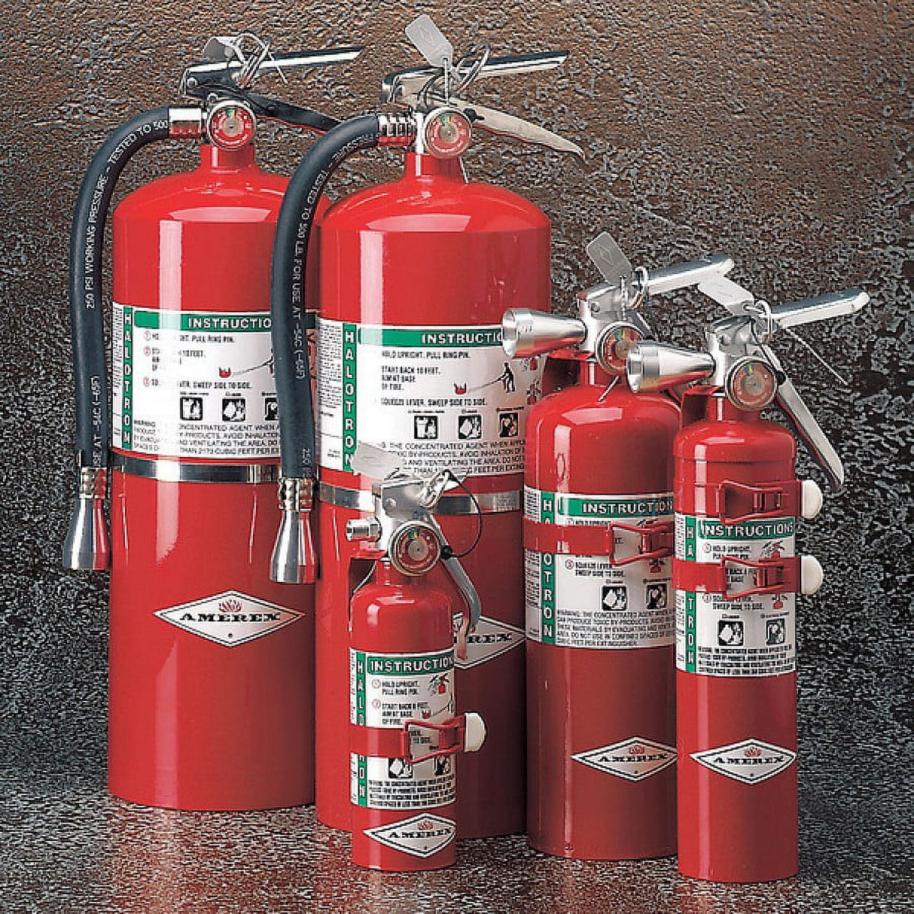Amerex A384T Halotron Wall-Mount 1.4 lb. Class B C Fire Extinguisher
