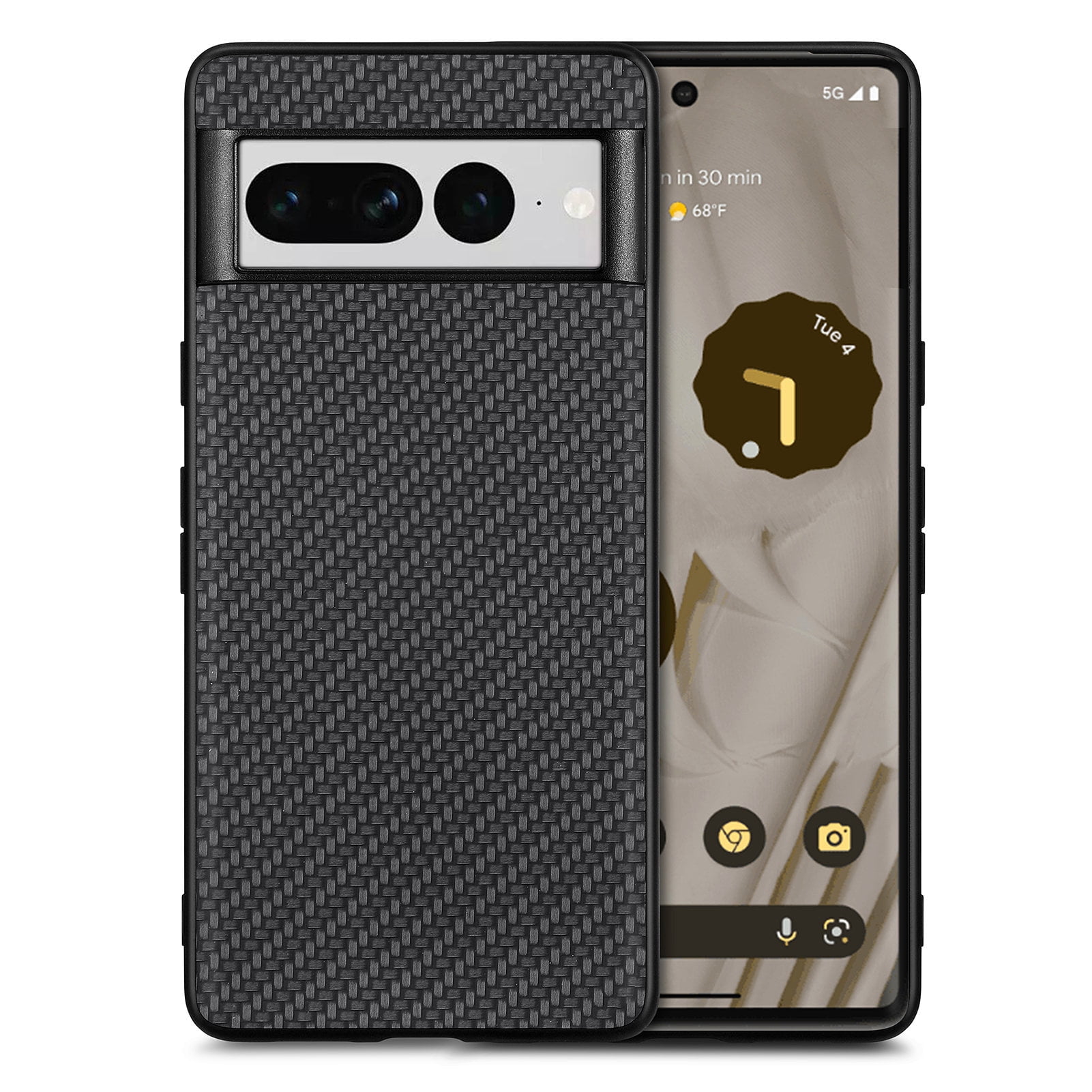  VIBECover Slim Case Compatible for Google Pixel 7, 6.3(Not 7  Pro/ 7a), Total Guard Flex TPU Cover, Thin and Light, Print in CA, Cobra  Skull : Cell Phones & Accessories