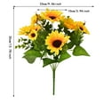 Egooesam Fake Flowers,Artificial Sunflower for Home Hotel Wedding Party