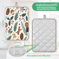 thumbnail image 3 of 2 Pack Pot Holders for Kitchen Heat Resistant Hot Pads Sets for Cooking Baking Christmas Spices and Holly Leaves, 3 of 7