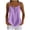 Purple 03, variant on Karymi Workout Tops for Women Waffle Knit Spaghetti Strap Henley Tank Top, Solid V‑Neck 3‑Button Front Casual Camisole, Curved‑Hem Summer Basic Top Plus Size Tops for Women