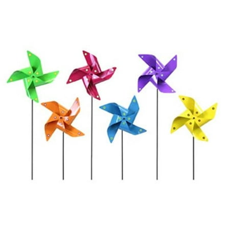 Exhart Environmental Systems 50732 20 in. Metal Pinwheel Plant Stake, Small, Pack of 12