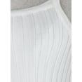 thumbnail image 5 of Womens Casual Vest Stretch Rib Knit Cropped Yoga Sleeveless High Elastic Tank Tops, 5 of 6