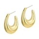 thumbnail image 2 of Pendientes de aro para mujer, accesorios de vestuario, joyería exquisita y sencilla, colgante para En forma de U 24x3cm, 2 of 9