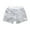 White, variant on Girls Boys Toddler Sparkly Sequins Elastic Waist Birthday Shorts