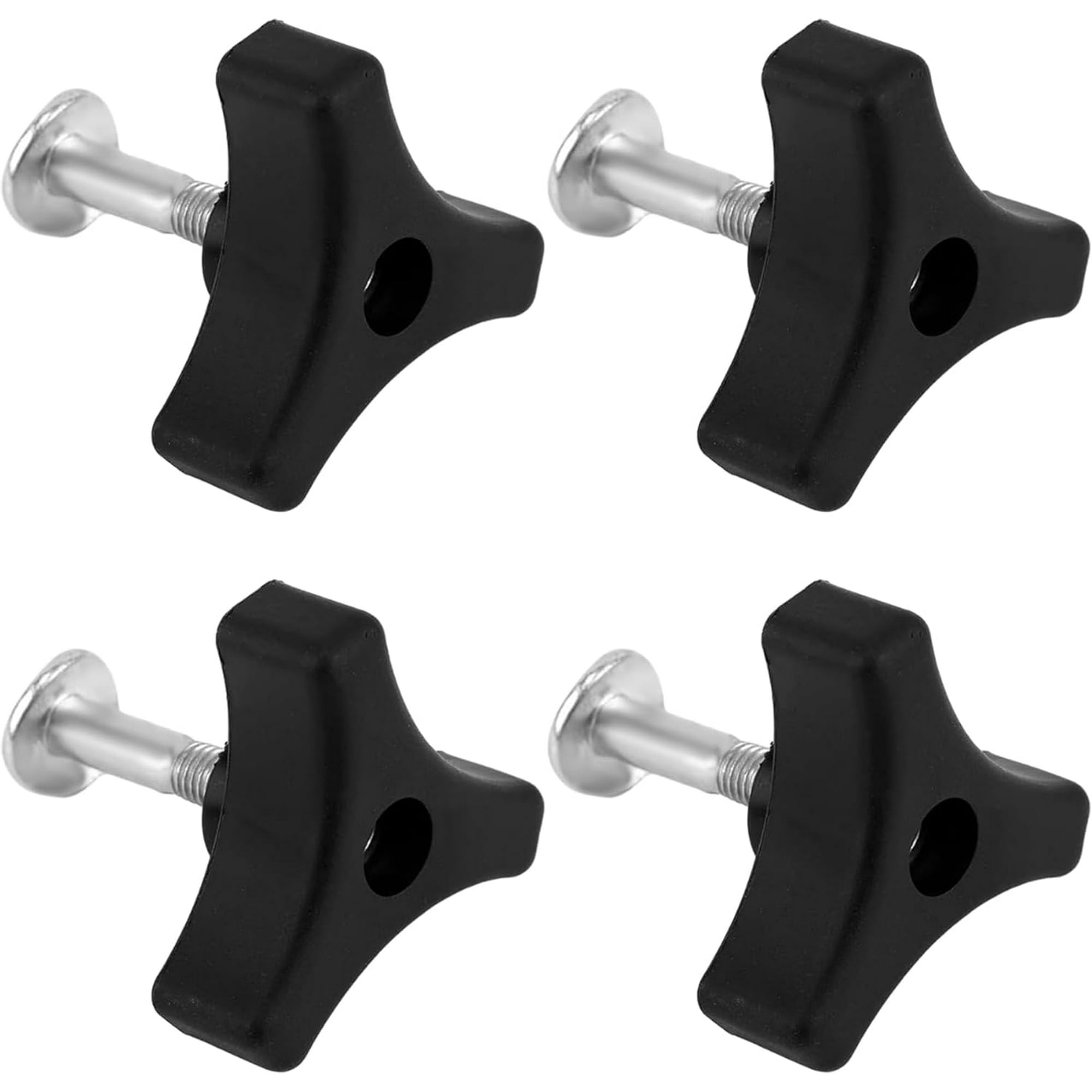 YVE Lawn Mower Handle Knobs Nut Bolt Universal Fixing Nut Replacement Parts for Honda Lawn Mower and Other Most Lawn Machine 4 Pack Black 2596