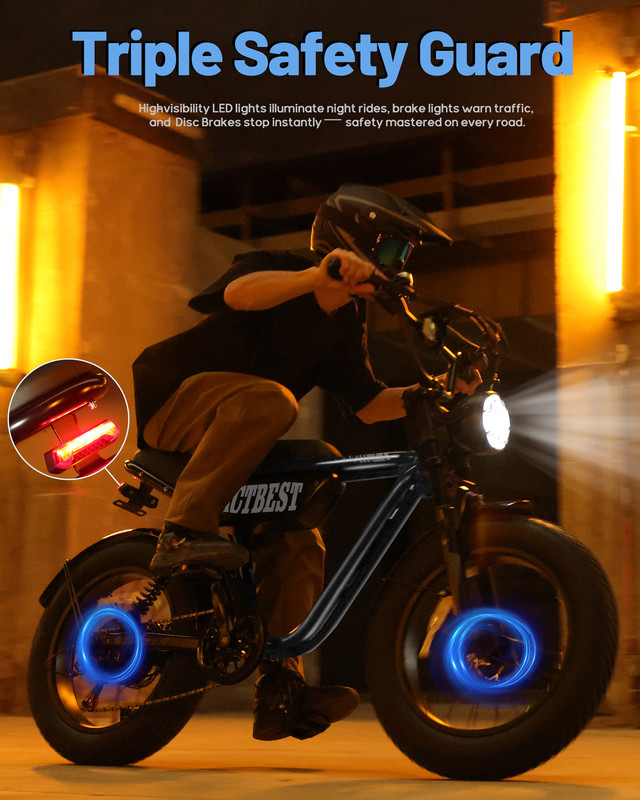 Electric Bike for Adults, Dual Battery Peak 1500W 28 MPH Fat Tire Electric Motorcycle, Full Suspension Mountain Electric Dirt Bike for Men/Women Black & Gray