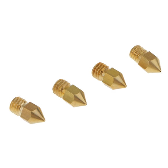 Conjunto de Cabezal de Boquilla Extrusora de 4 Piezas para Impresora 3D MK8 0.2 + 0.3 + 0.4 + 0.5mm