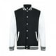 thumbnail image 1 of Casual Classic - Chaqueta modelo Varsity para hombre (Negro/Blanco), 1 of 2