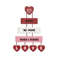 thumbnail image 2 of Valentine's Day Hanging Decor, Happy Valentine's Love Mine Word Door Hanger Sign Wall Plaque Ornaments, Anniversary Wedding Party Window Door Decorations With 6 Cards 10M Ribbon 2, 2 of 3