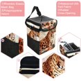 thumbnail image 2 of Leopard Foldable Car Trash Can with Lid, Leak-Proof Mini Trash Can, Hanging Storage Bag for Car, 2 of 6