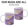 thumbnail image 3 of Purple Decor Mountain Themed 11 oz Ceramic Coffee Mug - Tea Mug and Coffee Cup for Nature Lovers, 3 of 8