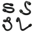 thumbnail image 4 of Nite Ize Gear Tie Bendable S-Hook - Utility S-Hook for Hanging - Bendable Rubber Hook Cable - Strong Hook for Closets, Garages & More - Tough Rubber Shell with Flexible Wire - Black (4 Pack), 4 of 9