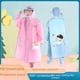 thumbnail image 5 of Chubasquero para niños, guardería, bebés, niños de primaria, niños y niñas, impermeable con mochila escolar, poncho con cremallera de doble ala, 5 of 6