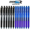 thumbnail image 2 of Pentel EnerGel X Retractable Liquid Gel Pen, 0.7mm, 12 Pack, 6 Black Ink and 6 Blue Ink Pens, 2 of 8