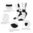 thumbnail image 3 of Yiaed Doodle Cute Cat Print Great elasticity Crew Socks Sports socks for Men and Women, 3 of 5