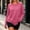 *Hot Pink, variant on ClodeEU Women's Crew Neck Long Sleeve T-Shirt,Casual Loose Fit Tee with Curved Hem Black,Women's Plus L