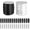 Black + White, variant on Breakaway Clasps with Nylon Cord, 30 Pairs for Jewelry Making | Breakaway Clasp Set, 50m White Nylon Cord 2mm, Bead Barrel Connectors , for Necklaces, Bracelets, Keychains, Craft projects