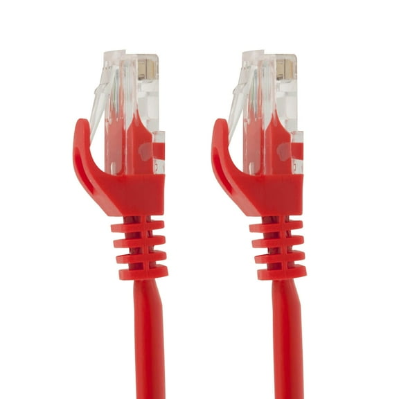 Sigma Wire & Cable Cat6 10ft High Speed Ethernet Patch Cable, Red Network Cable