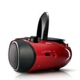Blackweb Bluetooth CD Player with FM Radio, Red and Black