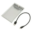 thumbnail image 3 of HDD Enclosure,  Protection 5Gbps Easy To Use Transparent 2.5in Hard Drive Enclosure  For SSD, 3 of 8
