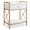 White, variant on Bowery Hill Contemporary Wood Nightstand with Top AC/USB Charging in Brown