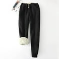 thumbnail image 4 of Simua Pantalons de Jogging en Molleton pour Femmes Bas Resserré Hiver avec Cordon de Serrage Taille Haute avec Poches, 4 of 5