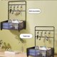 thumbnail image 5 of Jewelry Rack Organizer Desktop Trinket Display Rack Desktop Shelf Hangable Shelf Iron Shelf, 5 of 6
