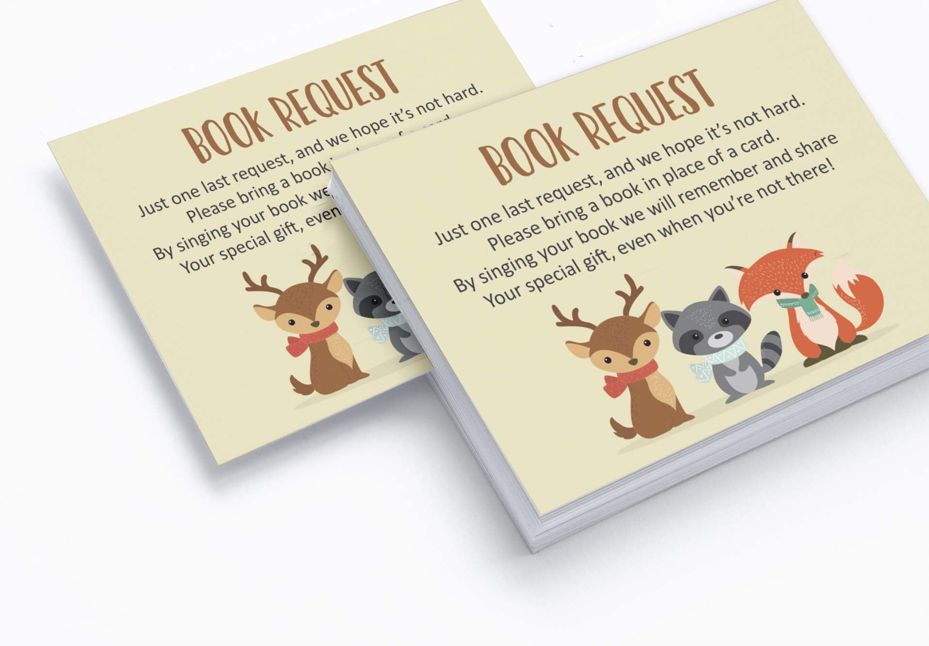 Inkdotpot 30Jungle Animals Gender Neutral Baby Shower Book Request Cards Bring A Book Instead Of A Card Baby Shower Invitations Inserts Games
