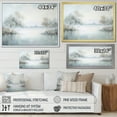thumbnail image 4 of Designart "Serene Winter By The Lakeside" Lakes Lakehouse Floater Framed Canvas Wall Art, 4 of 5