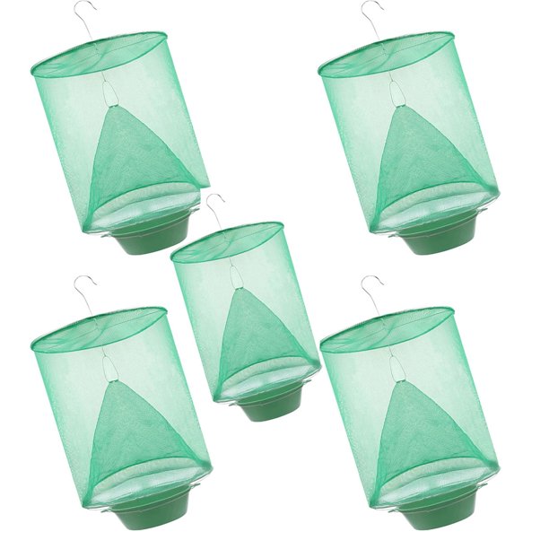 FAFWYP Ranch FLy Trap, 5 Pcs Indoor or Outdoor Hanging Reusable