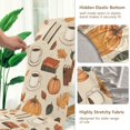 thumbnail image 5 of Yayeee 4 Pack Dining Chair Covers Stretch Parson Chairs Slipcovers Seat Protector, Fall Book, 5 of 6