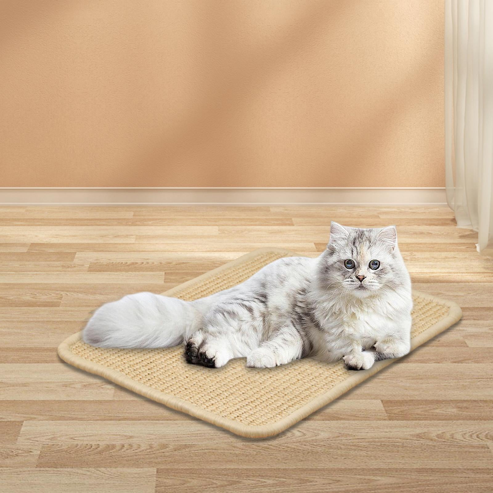 Bvdfgk Cat Scratcher Pad Sisal Cat Scratch Mat Edge Locking Processing Cat Sleeping Pad 40cmx60cm