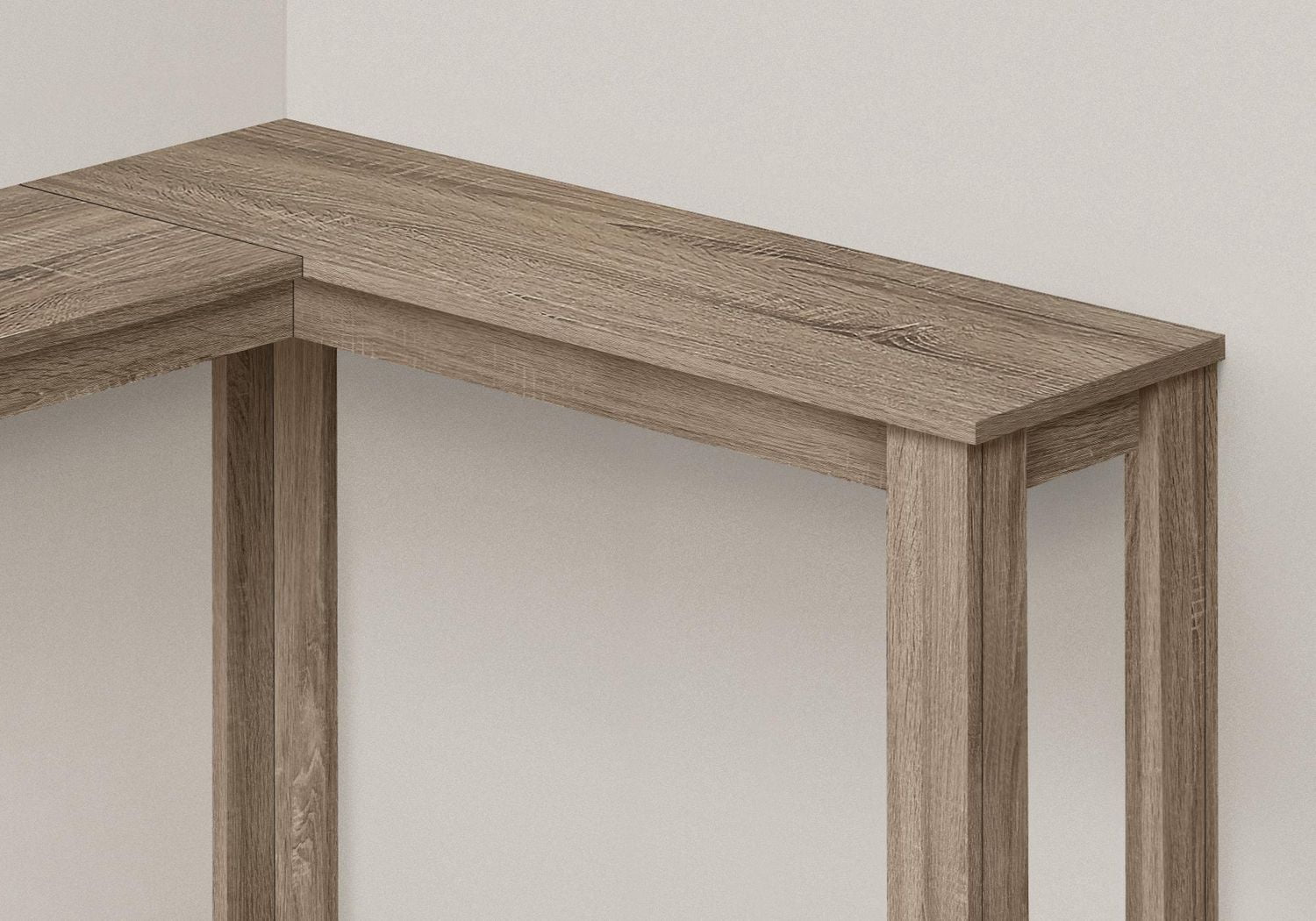 Monarch Specialties Accent Table, Console, Entryway, Narrow, Corner, Living Room, Bedroom, Laminate, Brown, Contemporary, Modern